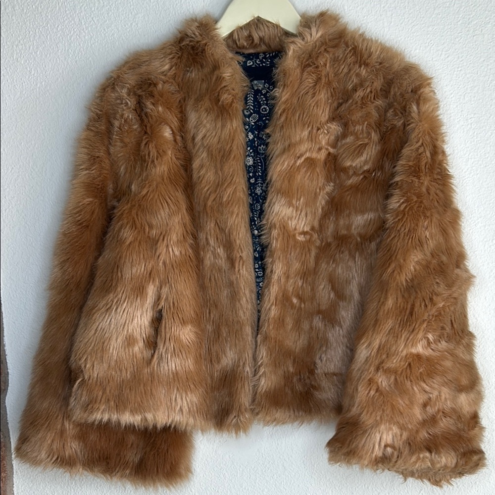 Cozy Faux Fur Tan Teddy Jacket